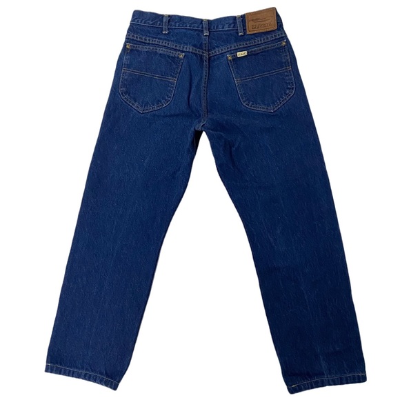 🚫SOLD🚫Vintage L.L. Bean Mens Blue Jeans Double L Size 33 x 30 Actual 31 x 27 - Picture 4 of 14